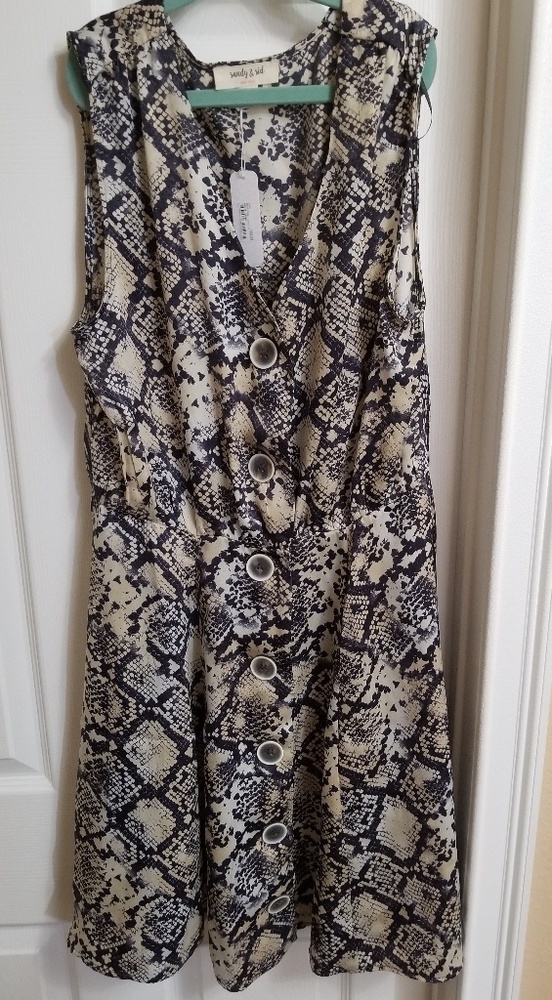 Large animal print dress